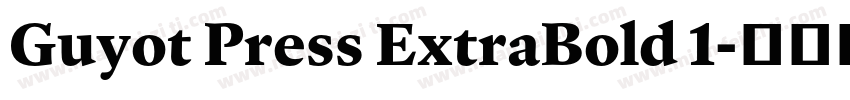 Guyot Press ExtraBold 1字体转换